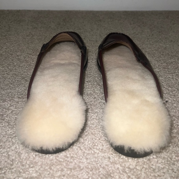 WYNN Shearling Mule in Burgundy Women’s Size 7M - Picture 5 of 8